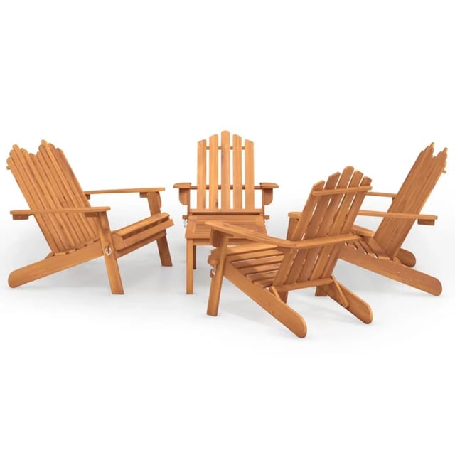 vidaXL 5-Tlg Garten-Lounge-Set Adirondack Massivholz Akazie 3152136