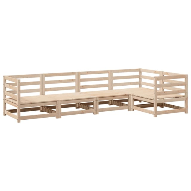 vidaXL 5-Tlg Garten-Sofagarnitur Massivholz Kiefer 3299430
