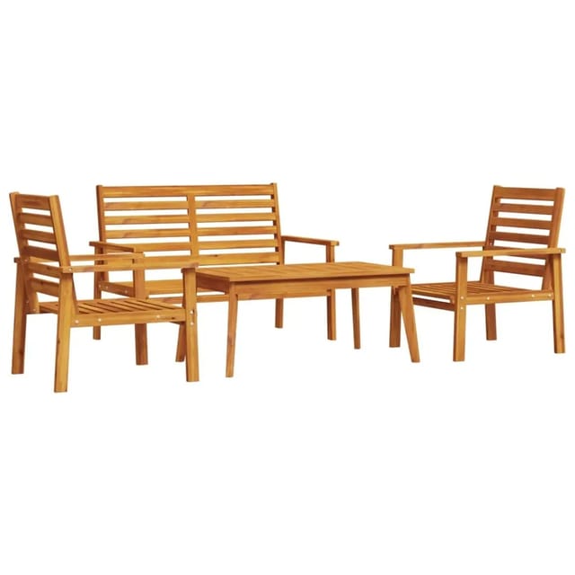vidaXL 4-Tlg Garten-Lounge-Set Massivholz Akazie 3211794