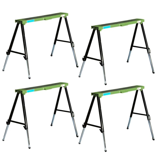 TRUTZHOLM 4x Arbeitsböcke Klappbar Höhenverstellbar bis 91 cm Unterstellböcke
