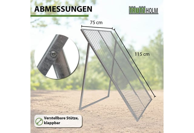 TRUTZHOLM XL Durchwurfsieb Kompostsieb 115x75 cm