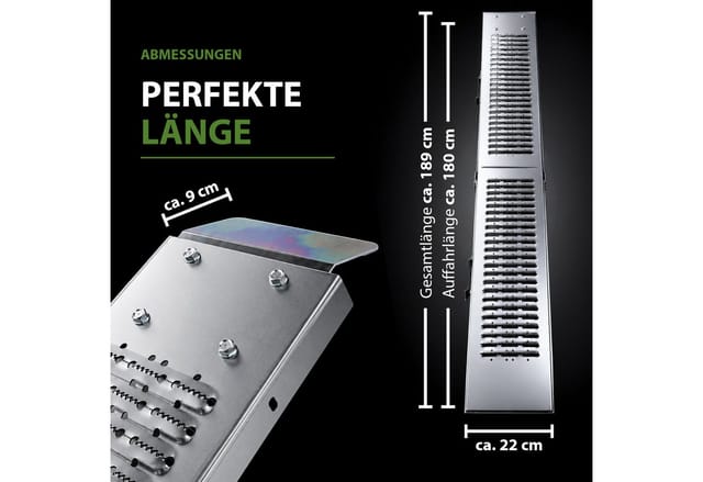 TRUTZHOLM 1x Auffahrrampe Klappbar 189cm Tragkraft 200 kg Stahl Geriffelt Grau