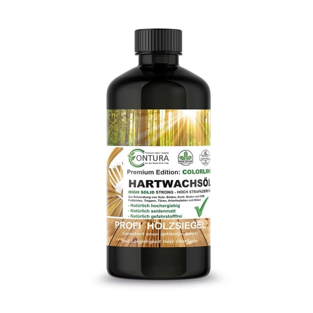 Contura Hartwachsöl Colorline FARBIG Fußbodenöl Parkettöl Möbelöl Holzöl 250ml 11 Havanna