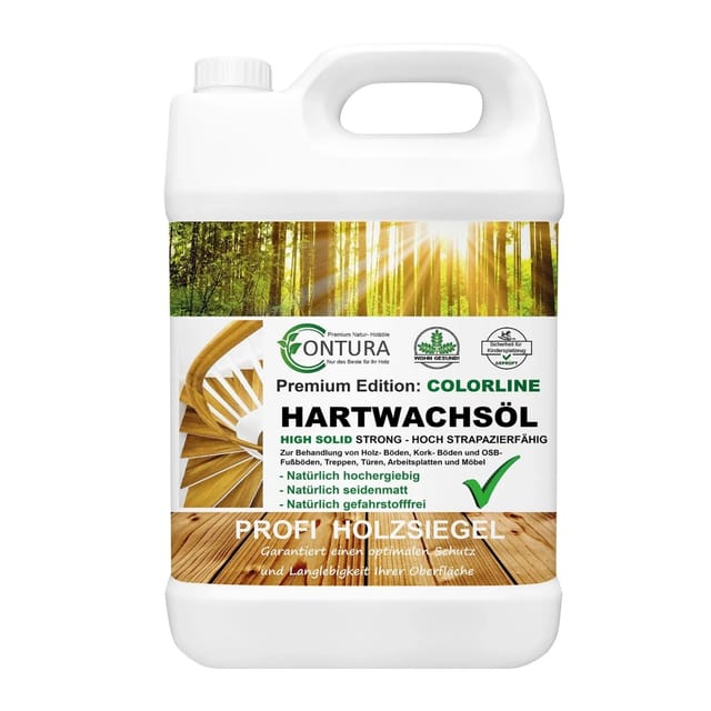 Contura Hartwachsöl Colorline FARBIG Fußbodenöl Parkettöl Möbelöl Holzöl 2,5 Liter 12 Nightly