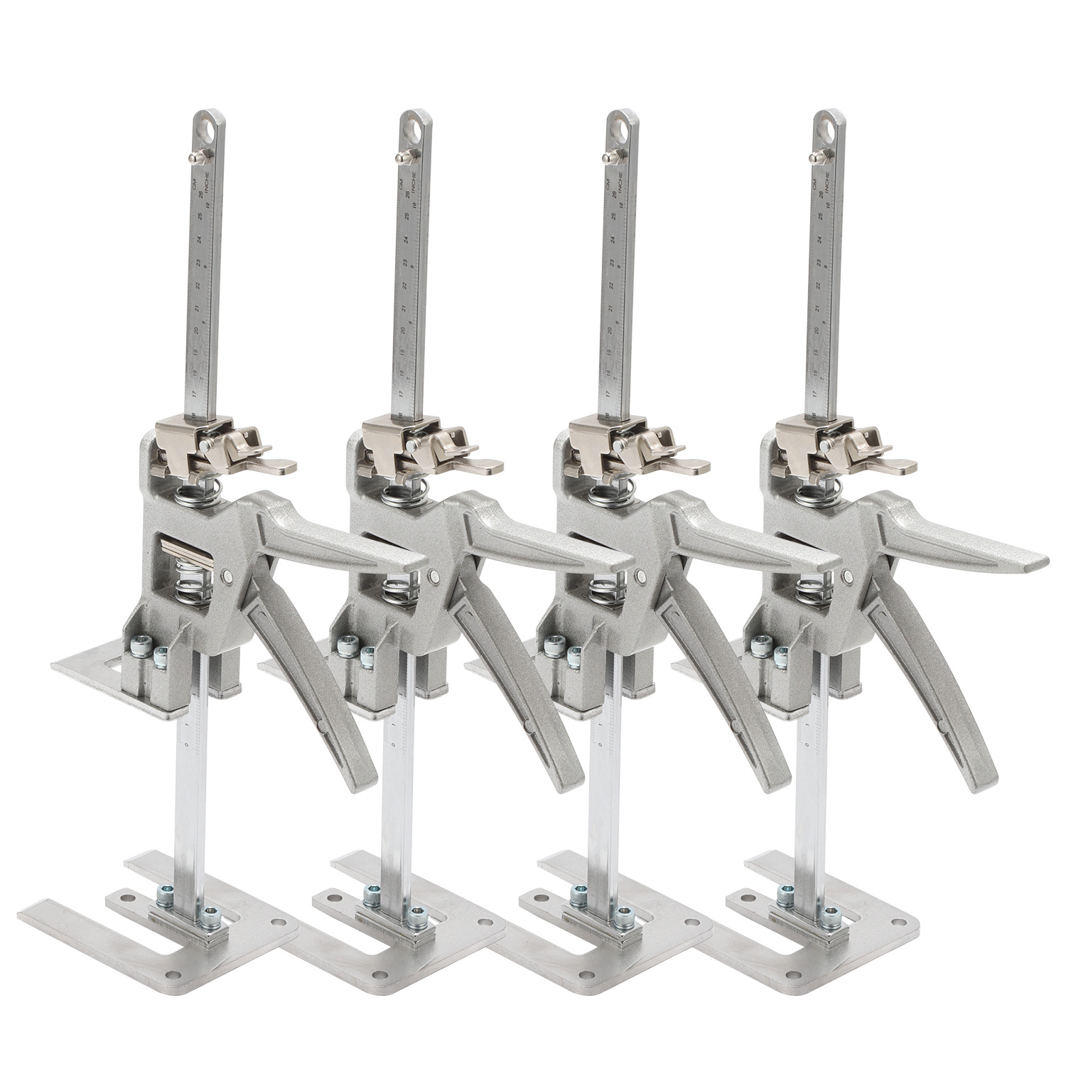 Randaco Möbelheber 4er Set, Arbeitssparender Hebearm Höhenversteller, Montagehilfe Mit Schnell- Und Feinabsenkung Für Möbel Türen Platten