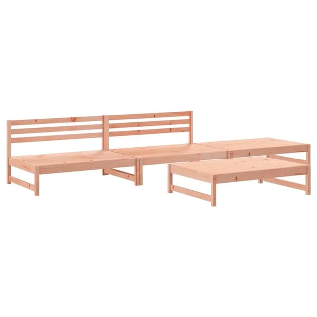 vidaXL 4-Tlg Garten-Lounge-Set Massivholz Douglasie 3186597