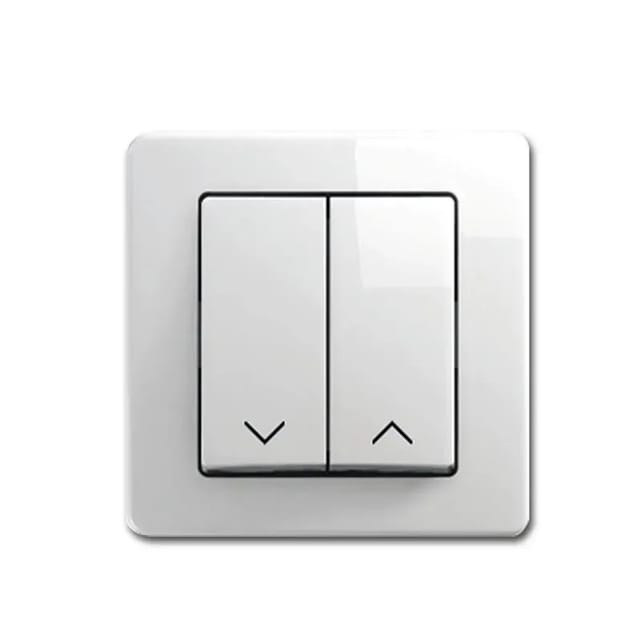 TEM EKONOMIK Jalousien Taster Weiß 250V10A UP
