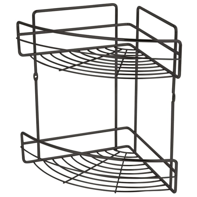 Eck-Drahtkorb Fregate Schwarz Matt 31,5 cm x 32,5 cm x 23 cm