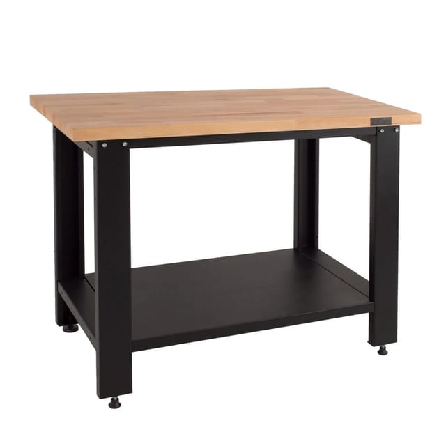 TRUTZHOLM Massive Werkbank Profiline XL Freistehend 110x69 cm 600kg Robust Stahl Holz