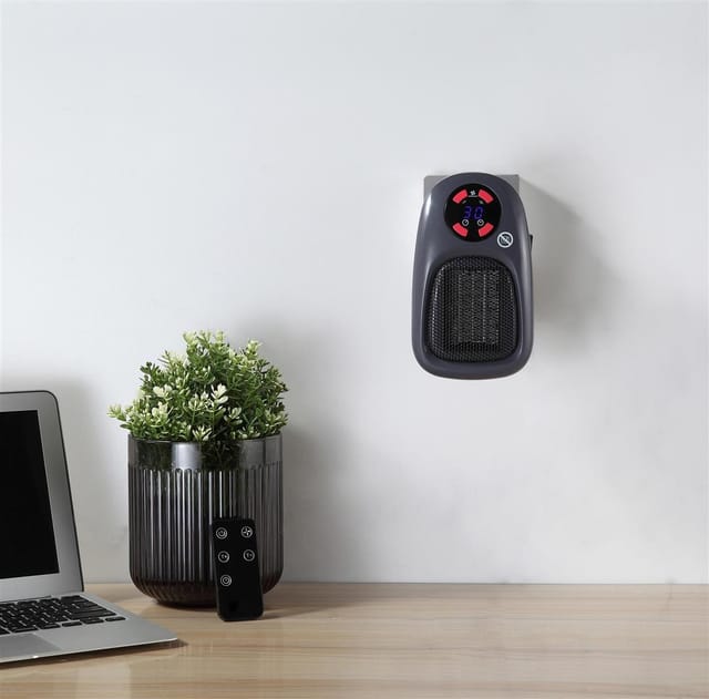 BALDERIA SH500 Plug In portable Steckdosenheizung Schwarz
