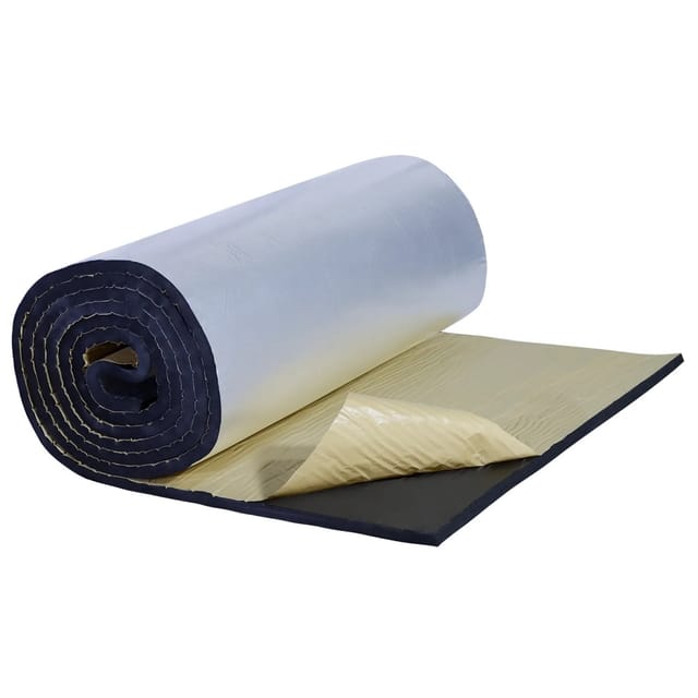 CCLIFE Dämmmatte Alubeschichtung Selbstklebend ECM-geprüft 25 mm Dicke 4 m Länge