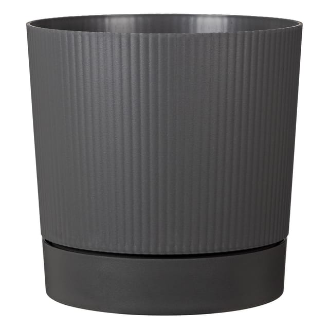 Scheurich Pflanztopf Lino+ Ø 46,7 cm x 46 cm Metallic Grey