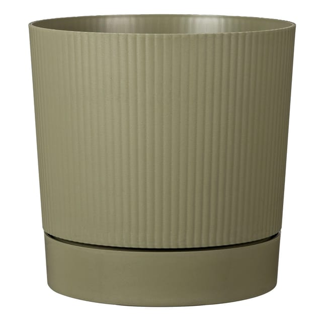 Scheurich Pflanztopf Lino+ PE 38,7 cm x 38 cm Moss Green