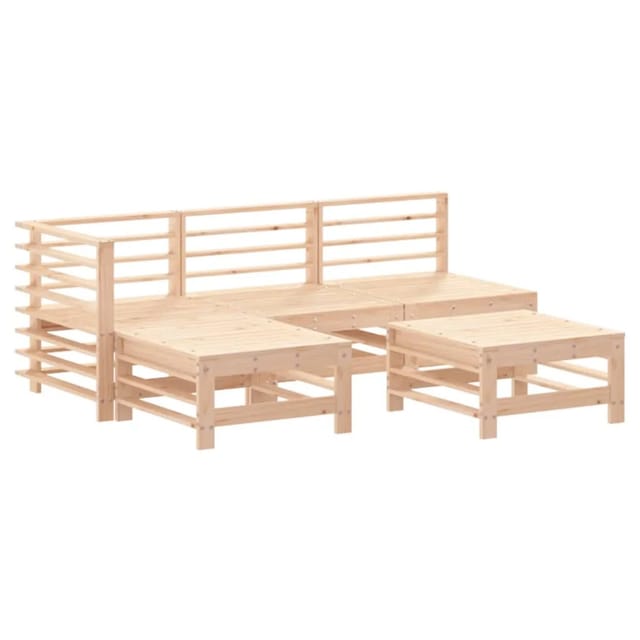 vidaXL 5-Tlg Garten-Lounge-Set Massivholz Kiefer 3186550