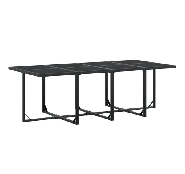 vidaXL 13-Tlg Garten-Essgruppe Schwarz Textilene 3295125