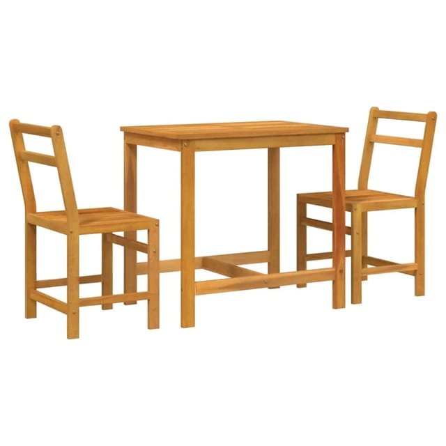 vidaXL 3-Tlg Balkonmöbel-Set Massivholz Akazie 365854