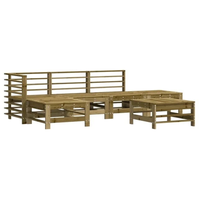 vidaXL 6-Tlg Garten-Lounge-Set Imprägniertes Kiefernholz 3186332