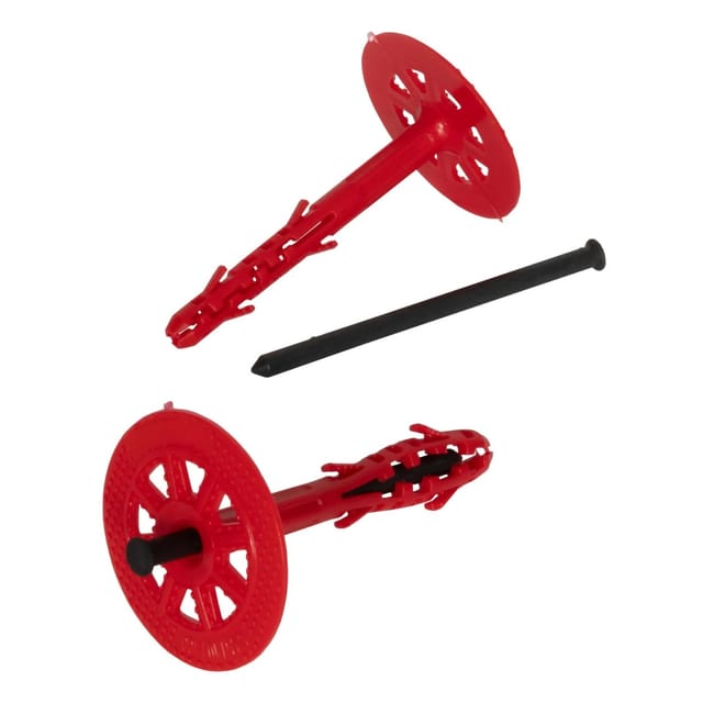Protektor Dämmstoffdübel 500 Stück Ø10x200mm mit Kunststoffnagel für WDVS