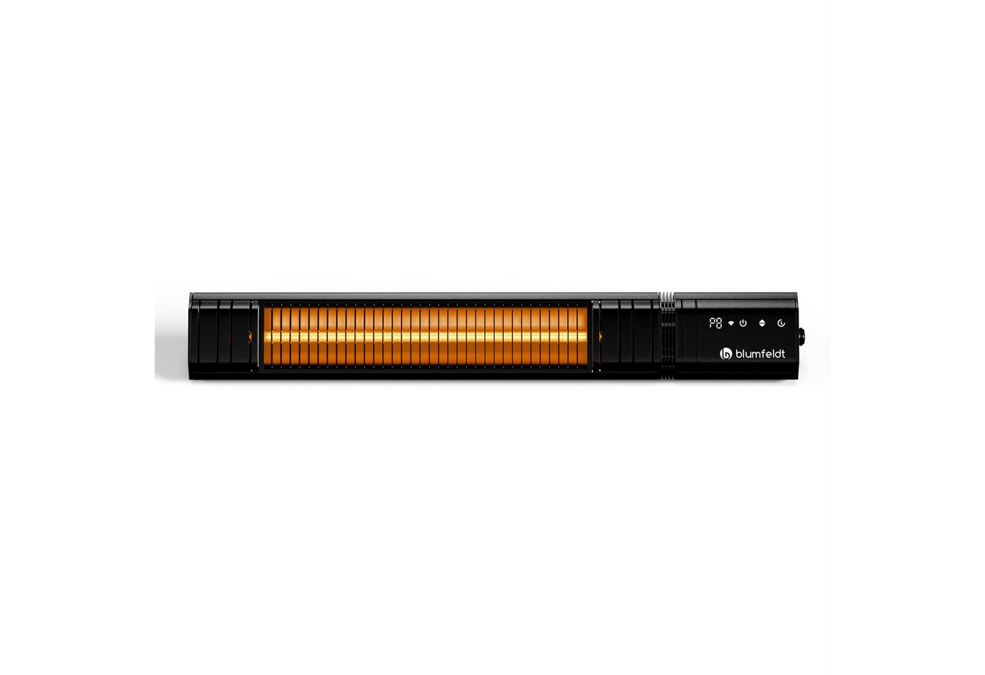 Blumfeldt Gold Bar Slim 2000 W Heizstrahler 9 Heizstufen WiFi-Funktion Touchscreen Fernbedienung IP 65 Schwarz Bild 2