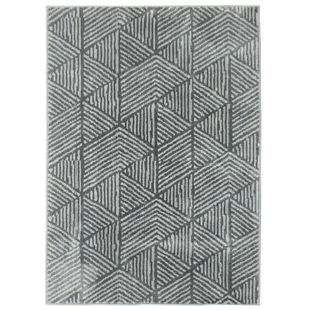 HOMCOM Teppich Kurzflor Wohnzimmerteppich im Modern Stil Flächenteppich