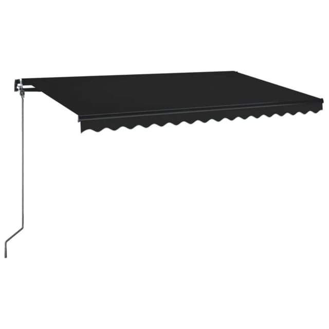 furnicato Markise Manuell Einziehbar 400x350 cm Anthrazit