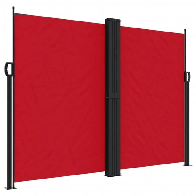 furnicato Seitenmarkise Ausziehbar Rot 180x1200 cm