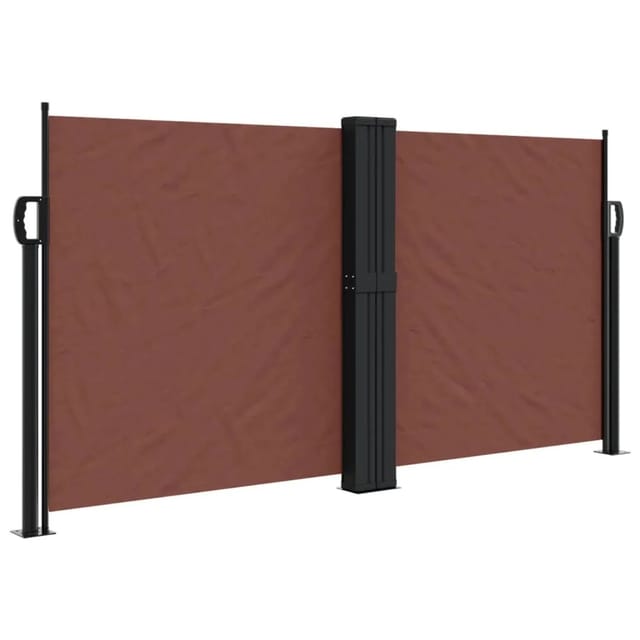 furnicato Seitenmarkise Ausziehbar Braun 120x600 cm