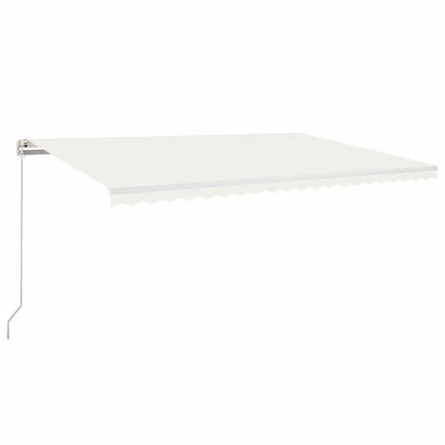 furnicato Markise Manuell Einziehbar 500x300 cm Creme