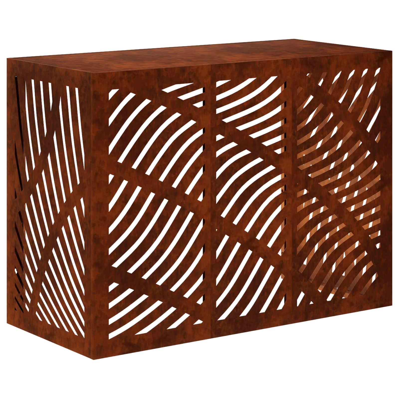 Klimaanlagenabdeckung Rostoptik 110 X 50 X 80 Cm Vidaxl