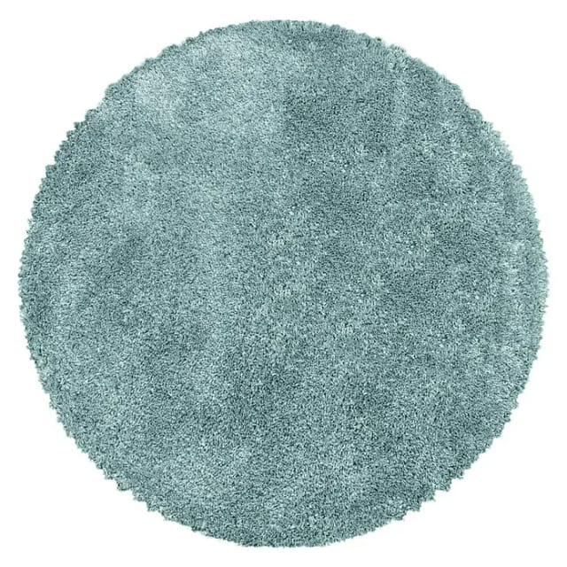 Ayyildiz Hochflorteppich Fluffy 3500 Blau Ø 80 cm