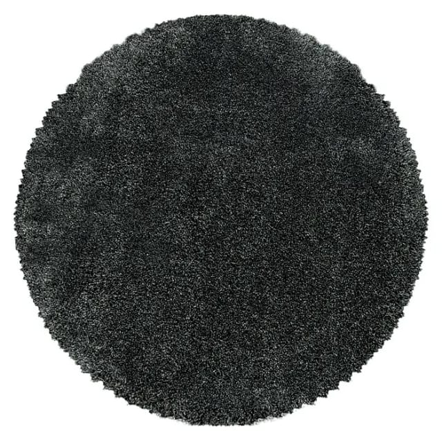 Ayyildiz Hochflorteppich Fluffy 3500 Grau Ø 80 cm