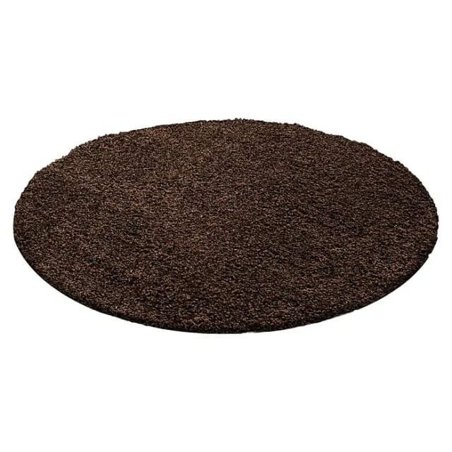 Ayyildiz Hochflorteppich Life 1500 Braun Ø 200 cm