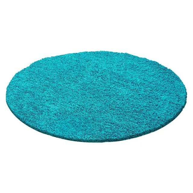 Ayyildiz Hochflorteppich Life 1500 Türkis Ø 80 cm