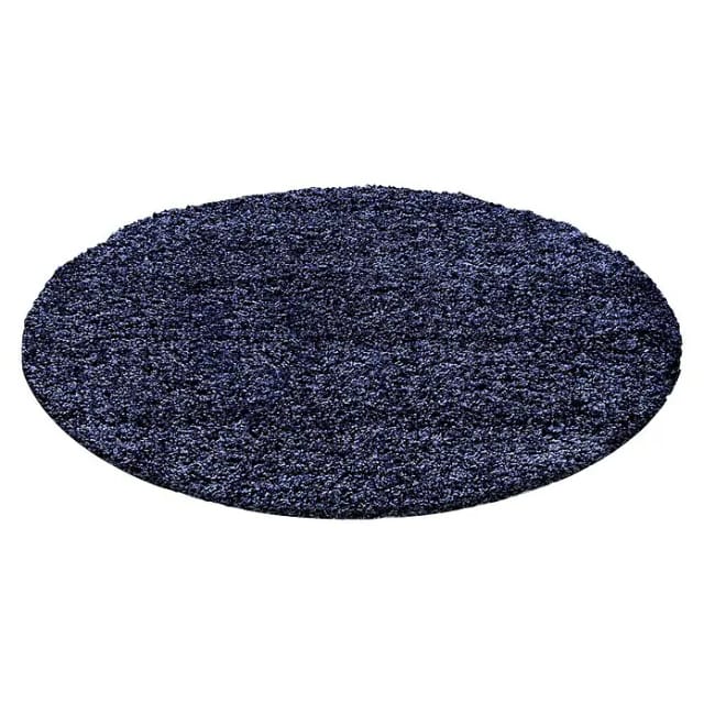 Ayyildiz Hochflorteppich Life 1500 Marineblau Ø 200 cm
