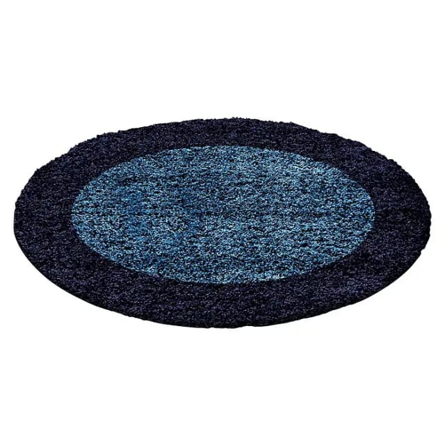 Ayyildiz Hochflorteppich Life 1503 Marineblau Ø 160 cm