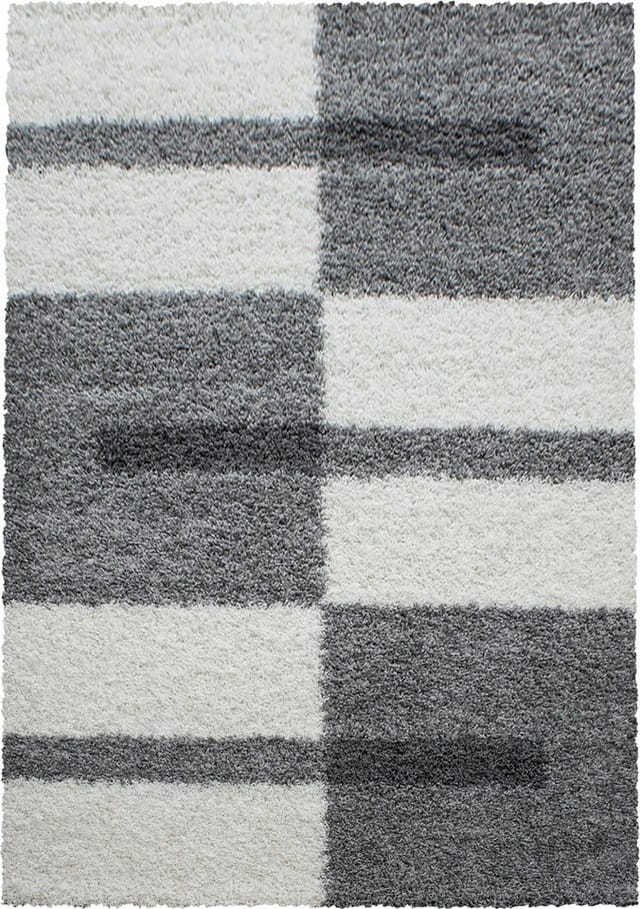 Ayyildiz Hochflorteppich Gala 2505 Hellgrau 140 cm x 200 cm