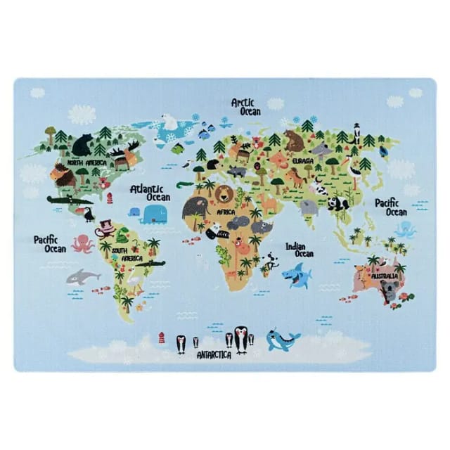 Ayyildiz Kinderteppich Play 2917 Blau 80 cm x 120 cm