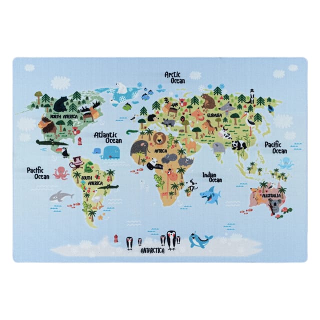 Ayyildiz Kinderteppich Play 2917 Blau 140 cm x 200 cm