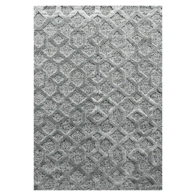 Ayyildiz Hochflorteppich Pisa 4702 Grau 120 cm x 170 cm