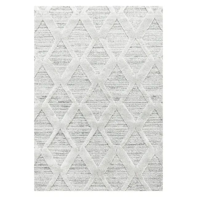 Ayyildiz Hochflorteppich Pisa 4703 Grau 60 cm x 110 cm