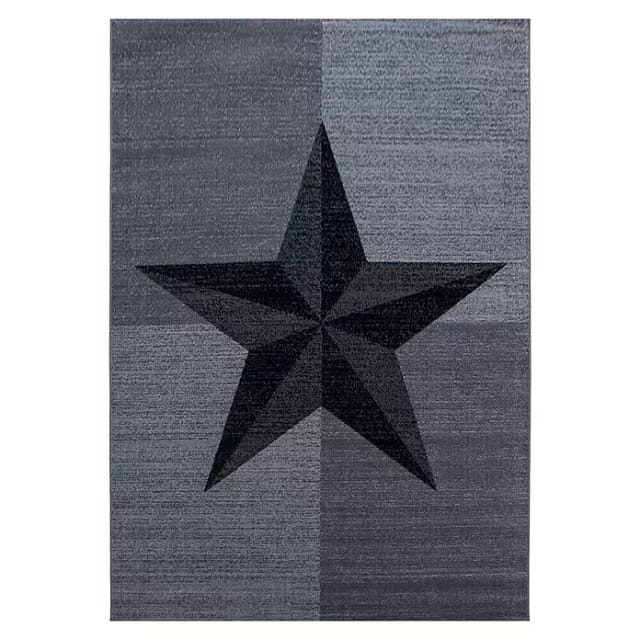 Ayyildiz Kurzflorteppich Plus 8002 Grau 140 cm x 200 cm