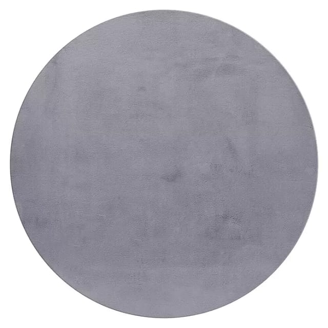 Ayyildiz Kurzflorteppich Pouffy 5100 Grau Ø 200 cm