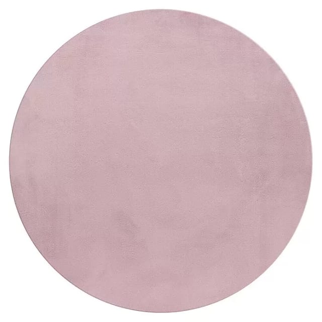 Ayyildiz Kurzflorteppich Pouffy 5100 Rosa Ø 160 cm