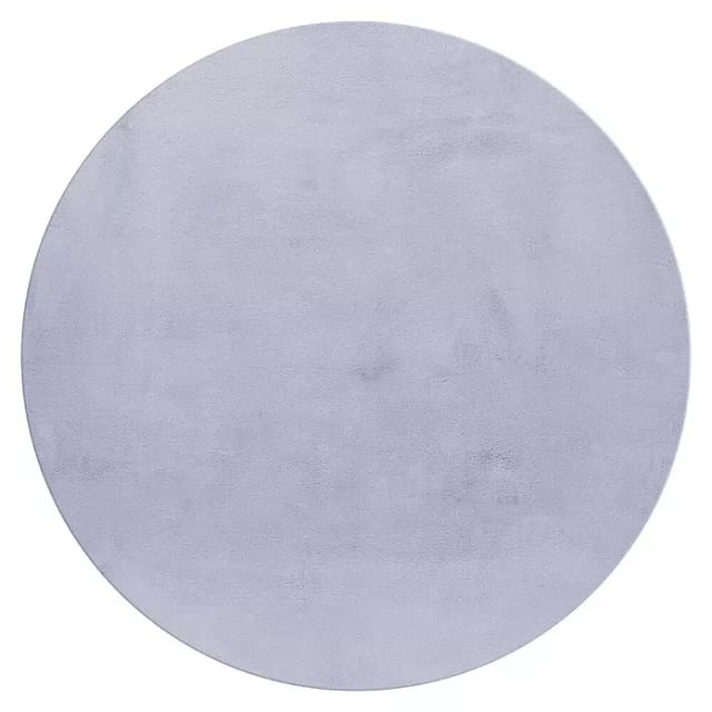 Ayyildiz Kurzflorteppich Pouffy 5100 Silber Ø 120 cm