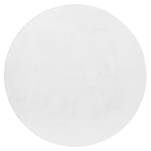 Ayyildiz Kurzflorteppich Pouffy 5100 Weiß Ø 120 cm
