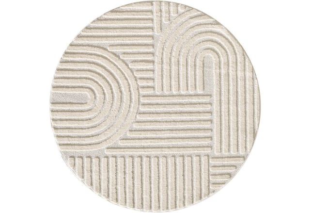 Ayyildiz Kurzflorteppich Art 1121 Creme Ø 120 cm