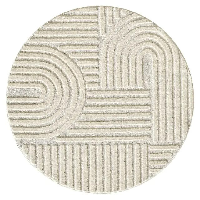 Ayyildiz Kurzflorteppich Art 1121 Creme Ø 160 cm