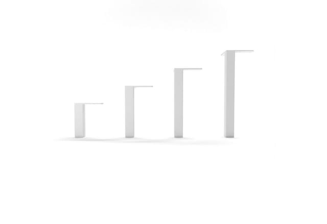 HEVVA Möbelfüße LUZERN Weiß 10 cm Hoch 4er Set