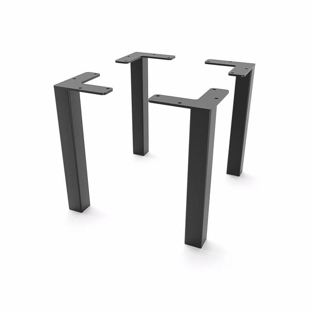HEVVA Möbelfüße LUZERN Schwarz 20 cm Hoch 4er Set