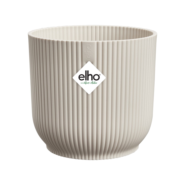 Elho Blumentopf Vibes Fold Rund Ø 30 cm Leinenweiß